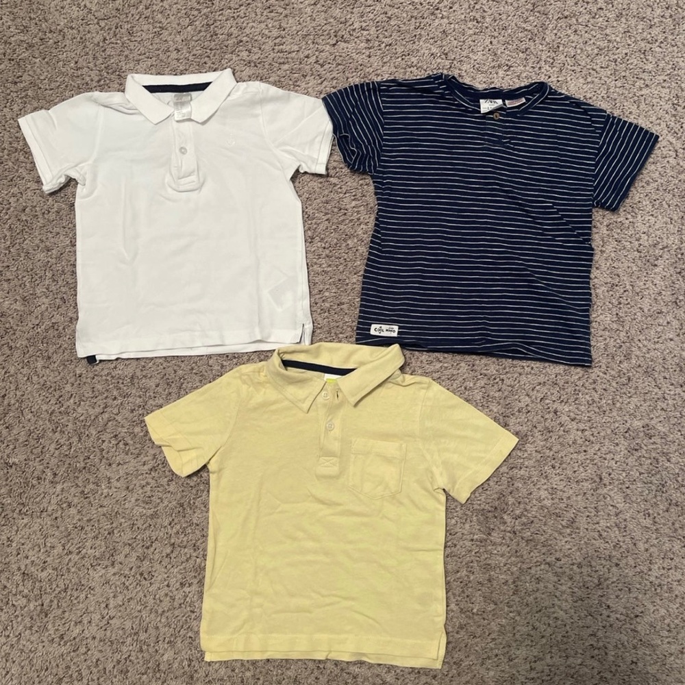 Boys shirts bundle size 2T,(zara,crazy8,h&m)